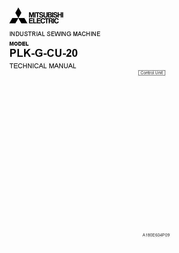 MITSUBISHI ELECTRIC PLK-G-CU-20-page_pdf